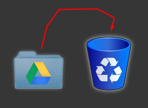 cara untuk bisa menghapus sebuah folder di dalam platfrom google drive